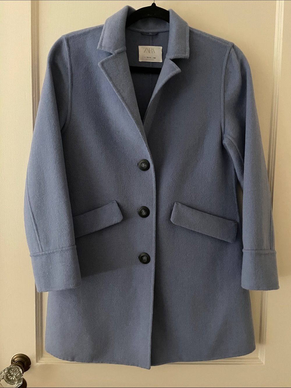 Zara Blue Kids Coat Size 13-14